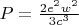 $P=\frac{2e^2w^2}{3c^3}$