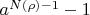 $a^{N(\rho)-1}-1$