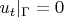 $u_t|_\Gamma=0$