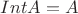 $\mathsc{Int} A = A$
