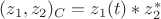 $(z_1,z_2)_\Pmathbb{C}=z_1(t)*z_2^*$