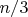 $n/3$