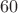$$60^{\circle}$$