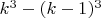 $k^3-(k-1)^3$