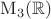 $\mathrm{M}_3(\mathbb R)$