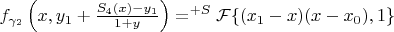 $f_{\gamma_2}\left(x, y_1+\frac{S_4(x)-y_1}{1+y}\right)=^{+S}\mathcal{F}\{(x_1-x)(x-x_0),1\}$