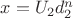 $x = U_2d_2^n$