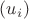 $(u_i)$