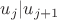 $u_j|u_{j+1}$