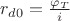 $r_{d0}=\frac{\varphi_T}{i}$
