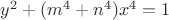 $y^2+(m^4+n^4)x^4=1$