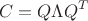 $$C=Q \Lambda Q^T$$