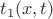$t_1(x,t)$