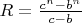 $R=\frac{c^n-b^n}{c-b}$