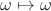$\omega \mapsto \omega$