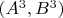 $(A^3, B^3)$