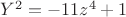 $Y^2=-11z^4+1$