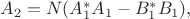 $A_2=N(A_1^*A_1-B_1^*B_1),$