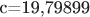 с=19,79899