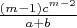 $\frac{(m-1)c^{m-2}}{a+b}$