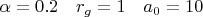 $\alpha=0.2\quad r_g=1\quad a_0=10$