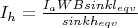 $I_h=\frac{I_{a}W{B}sinkl_{eqv}}{sinkh_{eqv}}$