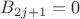 $B_{2j+1}=0$