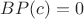 $B P(c) = 0$