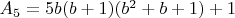 $A_5=5b(b+1)(b^2+b+1)+1$