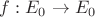$f:E_{0}\to E_0$