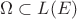 $\Omega \subset L(E)$