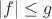 $|f|\leq g$
