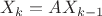 $X_k=AX_{k-1}$