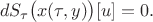 $$
   dS_\tau\bigl(x(\tau ,y)\bigr)[u]=0.
   $$