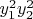 $ y_1^2 y_2^2 $