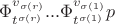 $\Phi^{v_{\sigma(r)}}_{t^{\sigma(r)}}...\Phi^{v_{\sigma(1)}}_{t^{\sigma(1)}}p$
