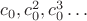 $c_0, c_0^2,c_0^3&hellip;$