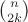 $\binom{n}{2k}$