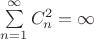 $\sum\limits_{n=1}^{\infty} C_n^2=\infty$