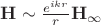 $\mathbf H\sim\frac{e^{ikr}}{r}\mathbf H_\infty$