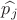 $\widehat{p_j}$