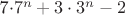 7\cdot 7^n+3\cdot3^n-2