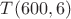 $T(600,6)$