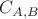 $C_{A,B}$ $C_{A,B}$