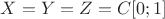$X=Y=Z=C[0;1]$
