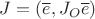 $J=(\overline e,J_O\overline e)$