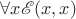 $\forall x \mathscr E(x, x)$
