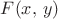 $F(x,\,y)$