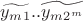 $\widetilde{y_m_1}..\widetilde{y_m_{2^m}}$
