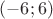 $( -6;6)$